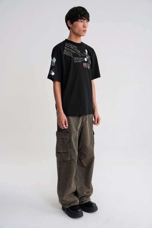 Oxygen Oversize  T-shirt Black