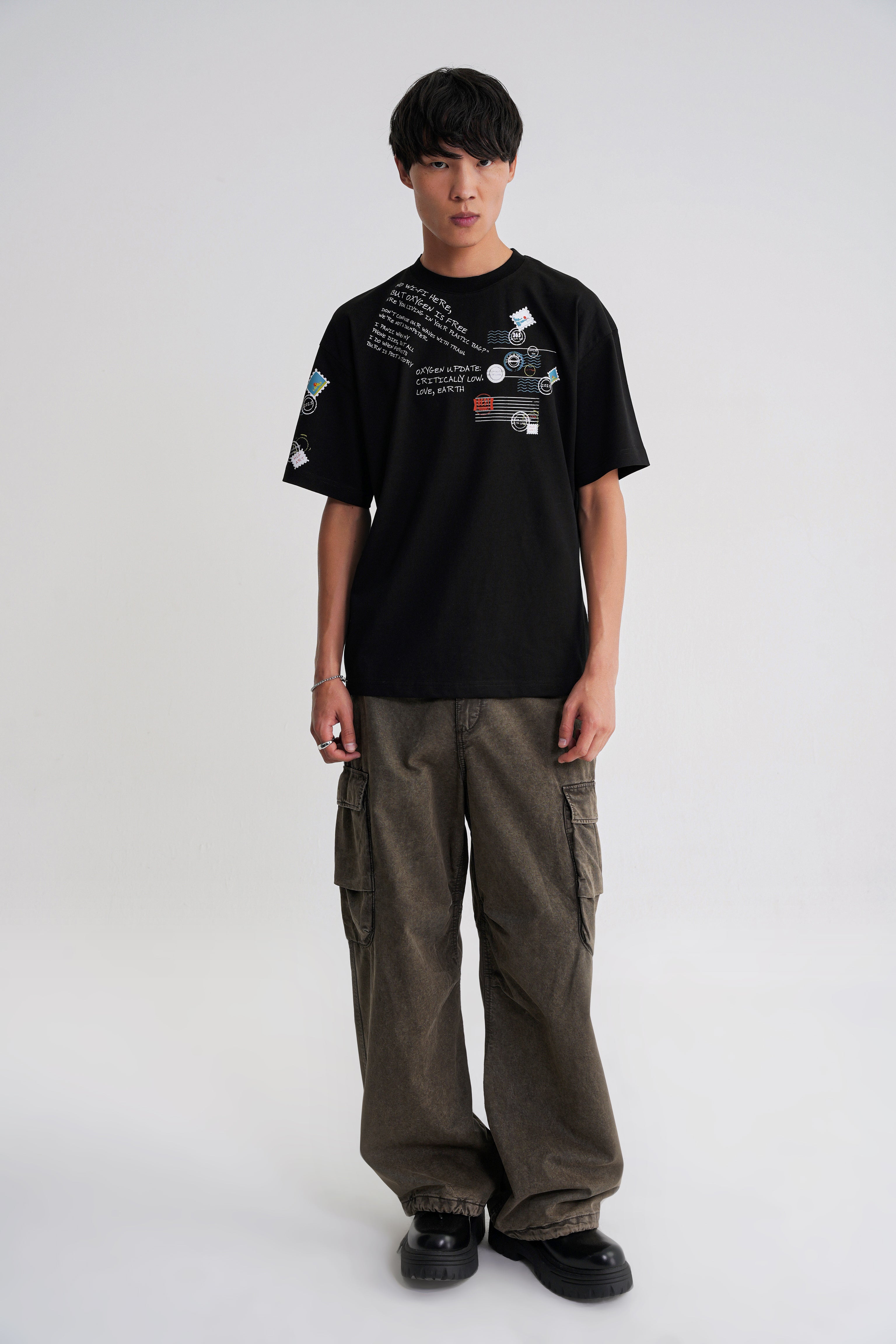 Oxygen Oversize  T-shirt Black