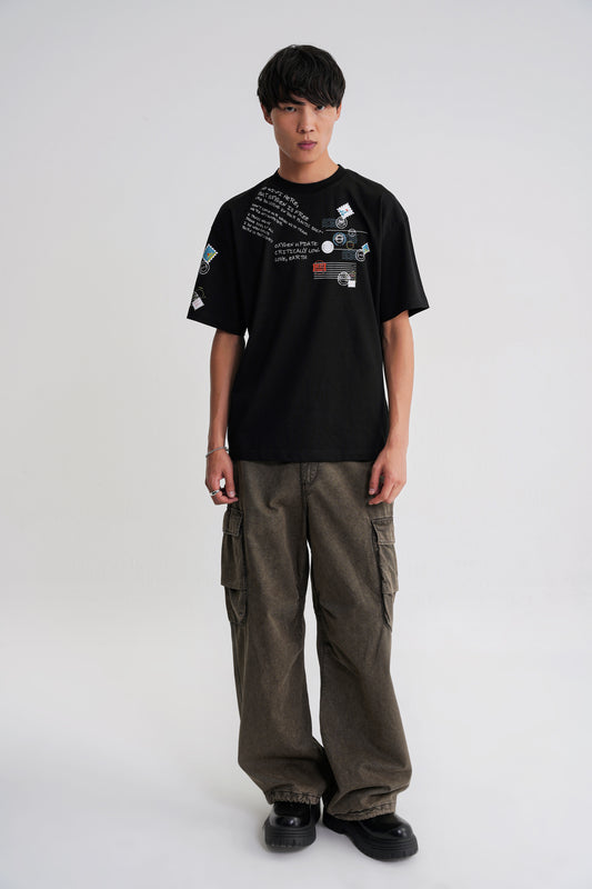 Oxygen Oversize  T-shirt Black