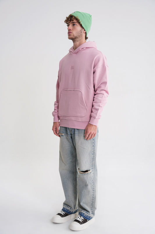 Adam Basic Oversize Hooddie Pink