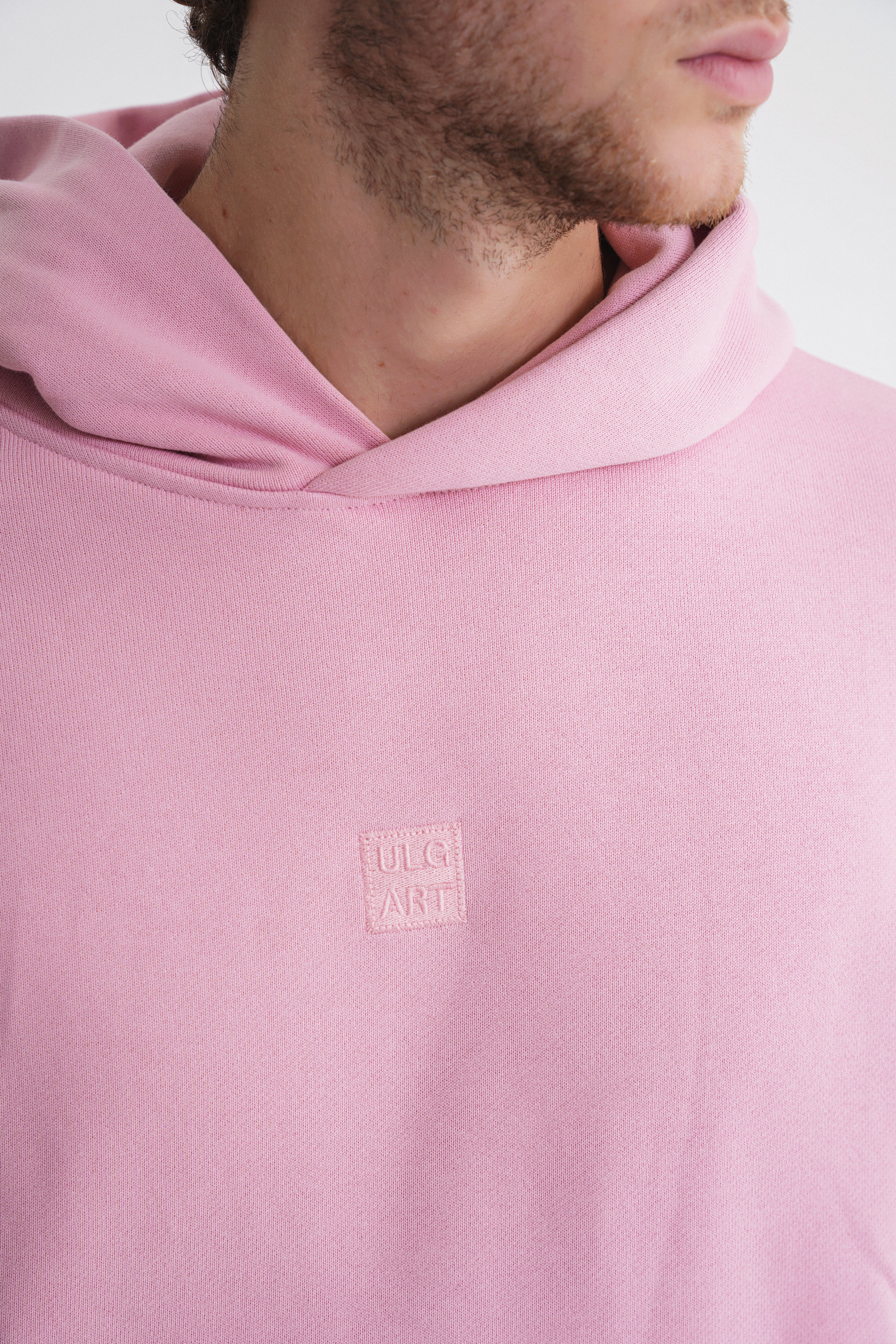 Adam Basic Oversize Hooddie Pink