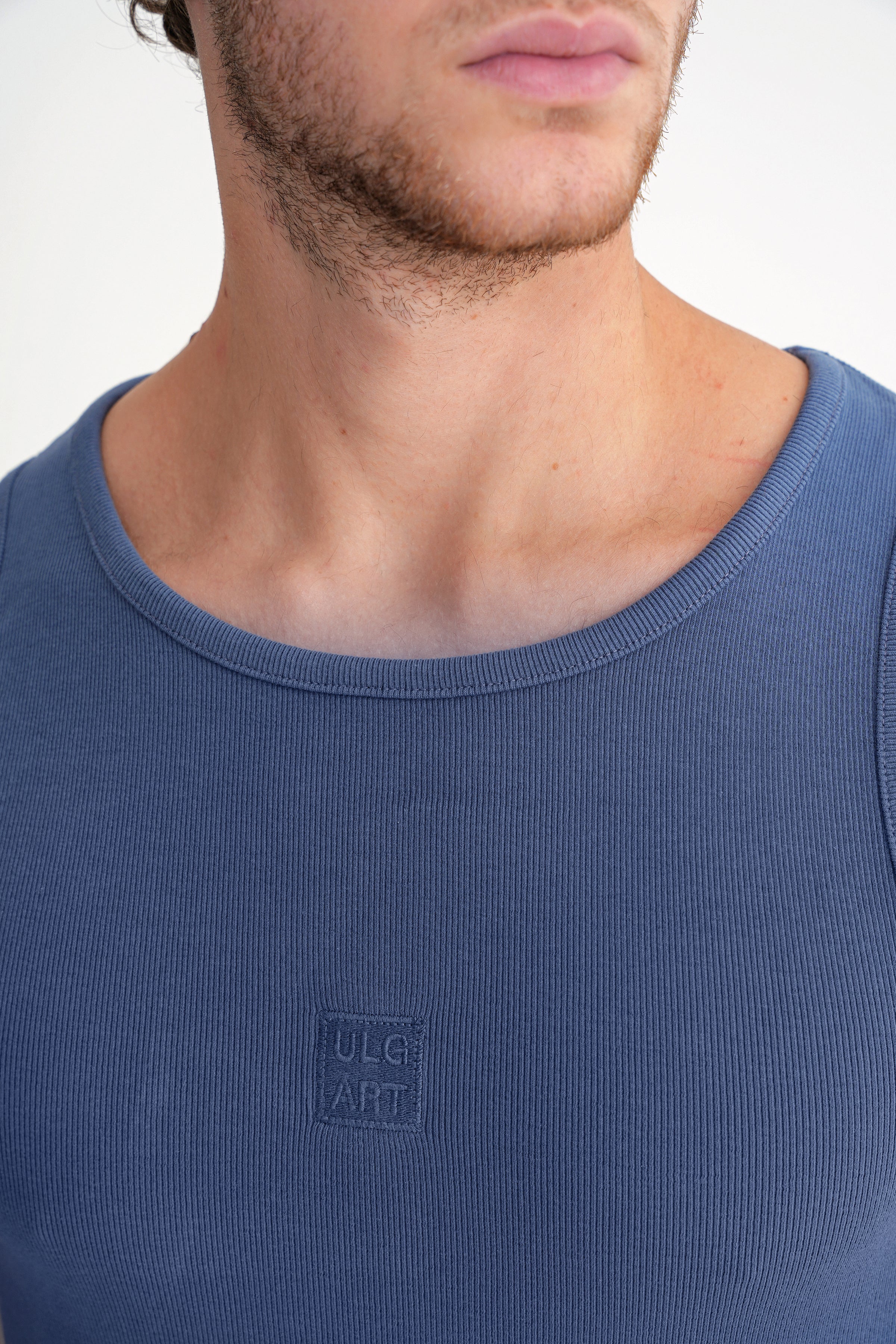 Eric  Rib  Tanktop  Indigo