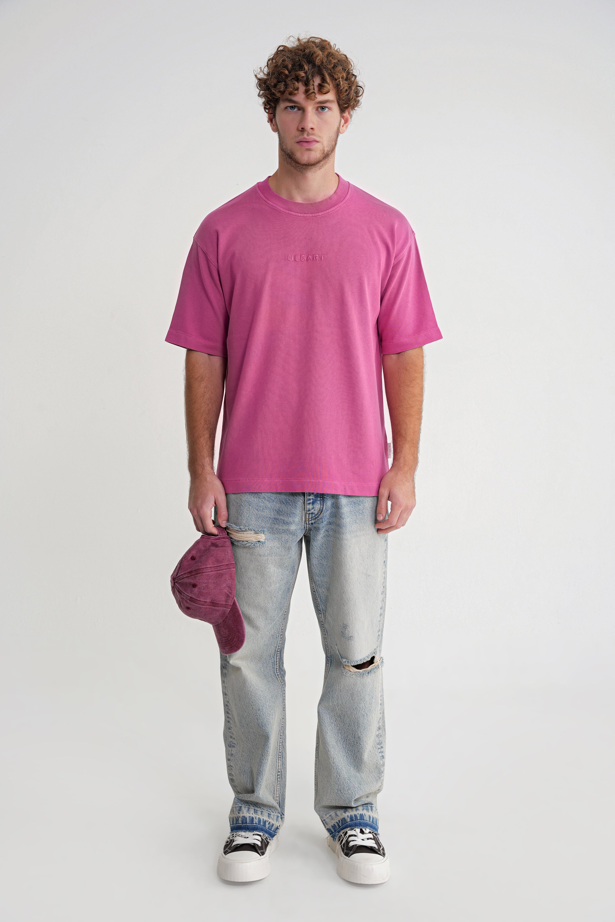 Acid Wash  Unisex T-shirt Pink