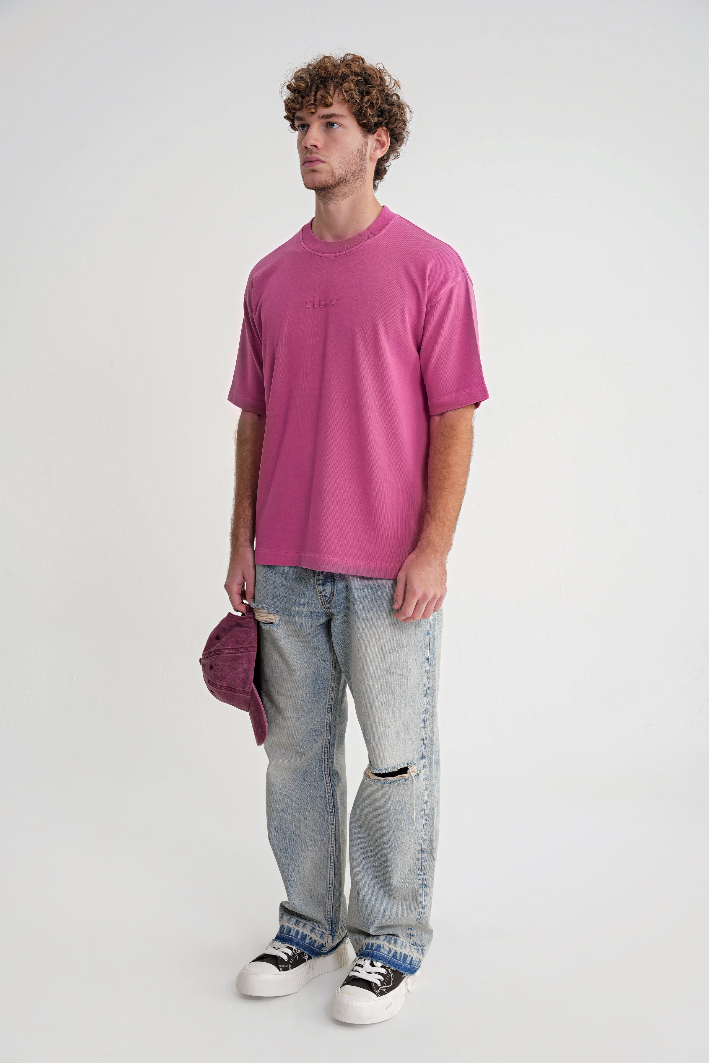 Acid Wash  Unisex T-shirt Pink