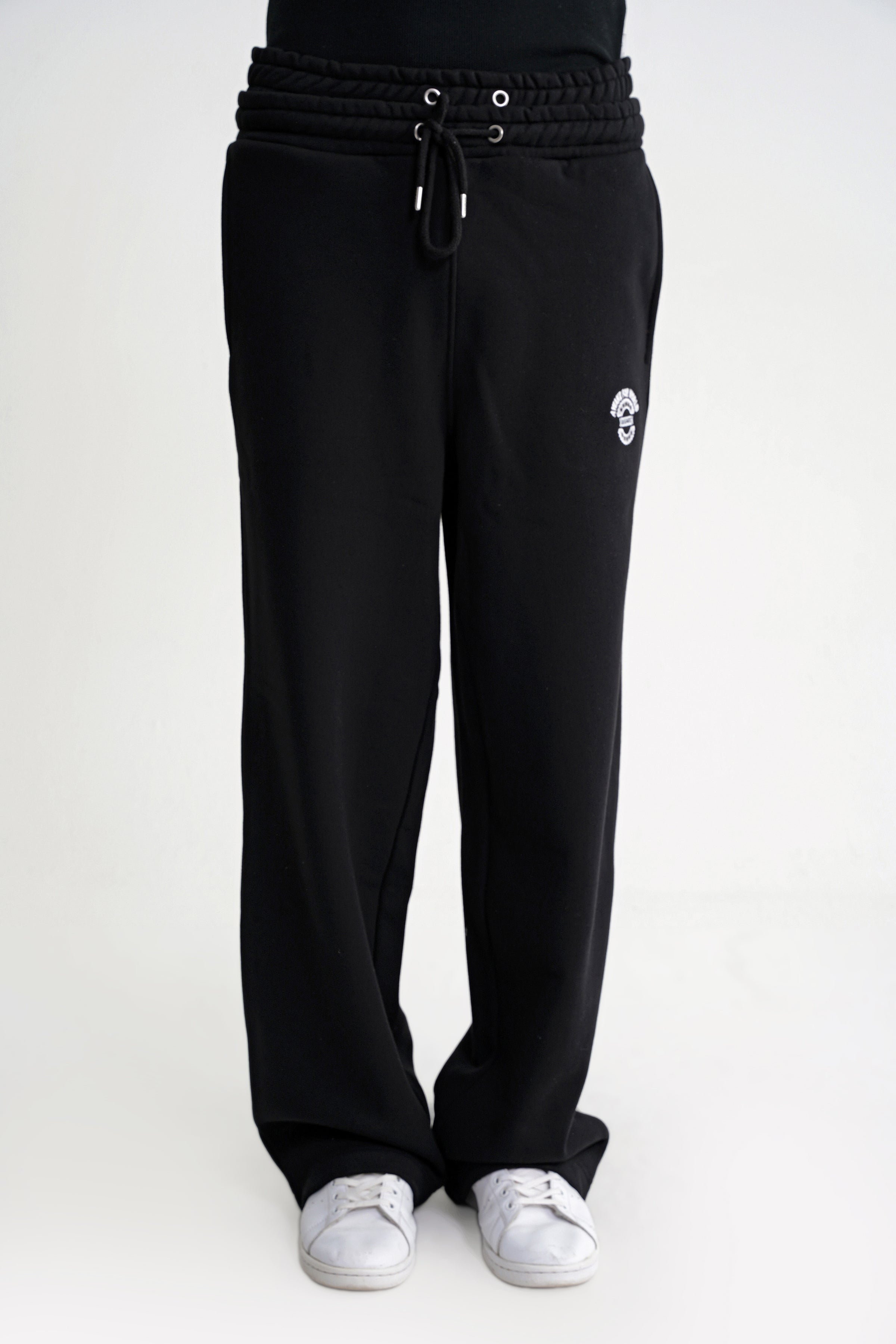 Brian Double Belt Jogger Black