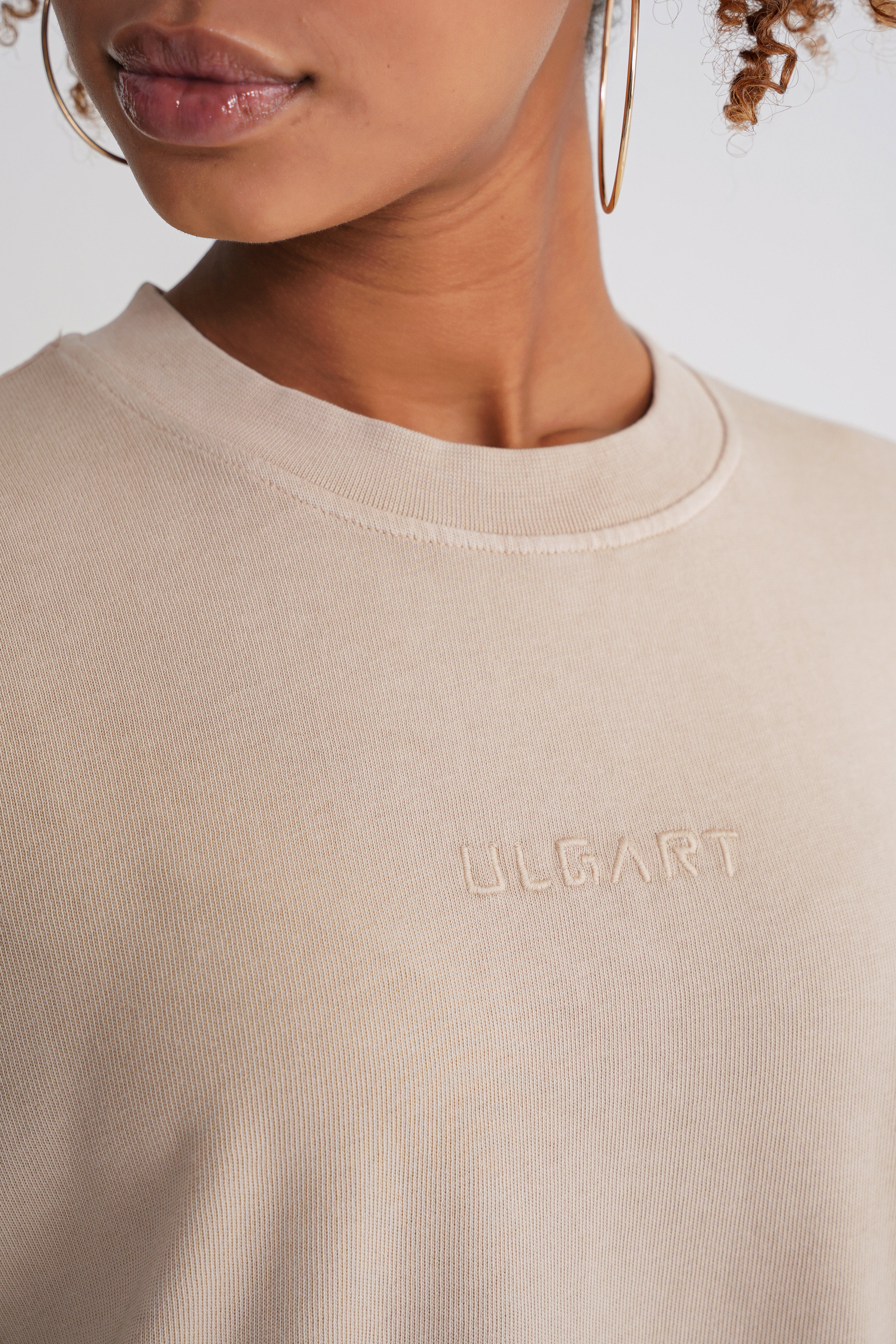 Acid Wash  Unisex T-shirt Beige