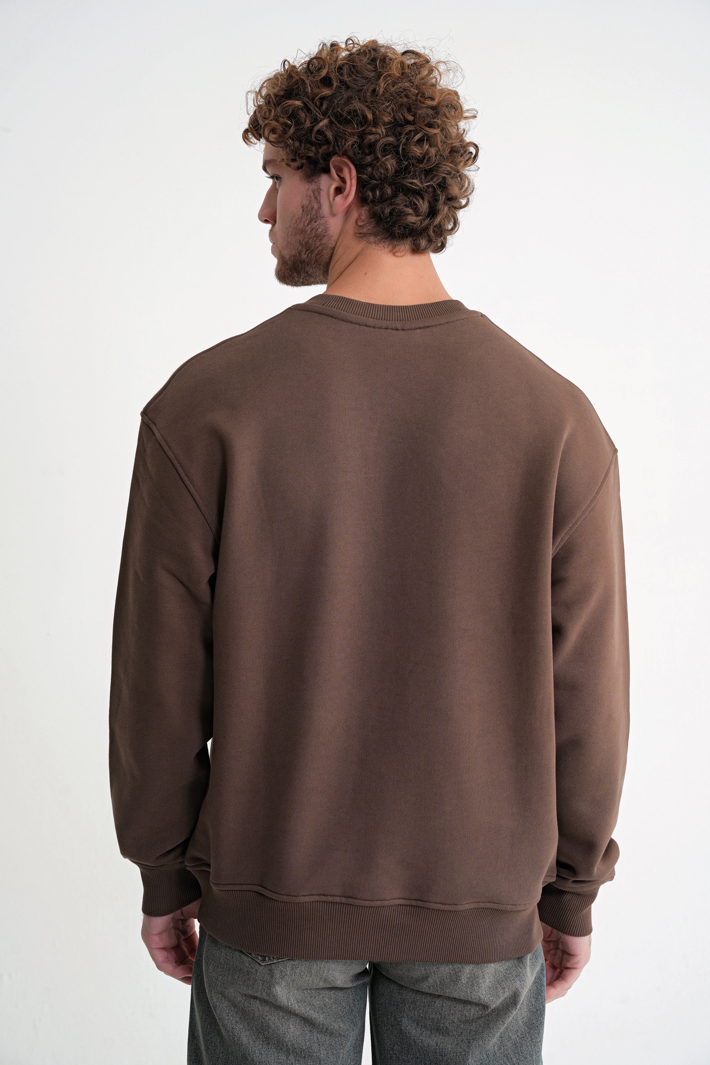 Rose Oversize Sweat Brown