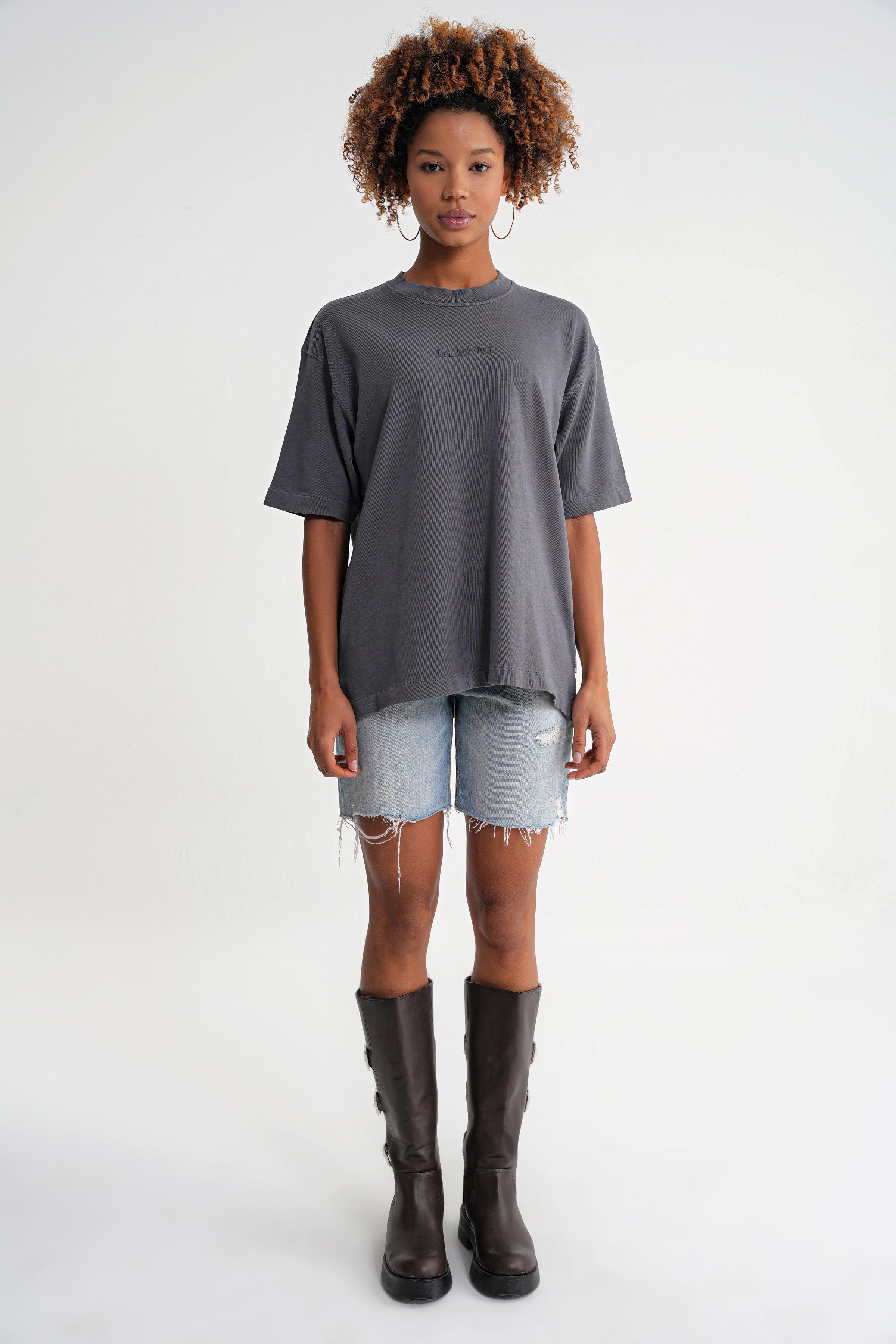 Acid Wash  Unisex T-shirt Dark Grey