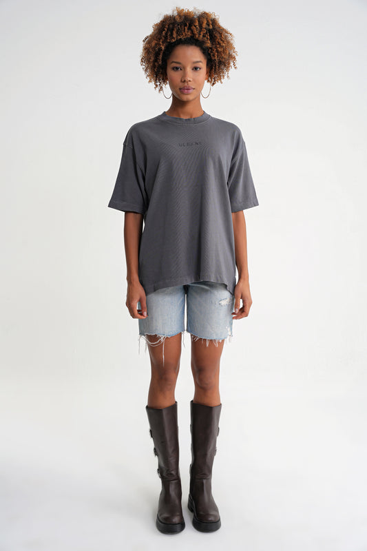 Acid Wash  Unisex T-shirt Dark Grey