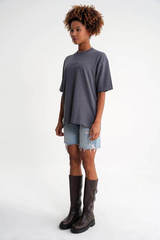 Acid Wash  Unisex T-shirt Dark Grey