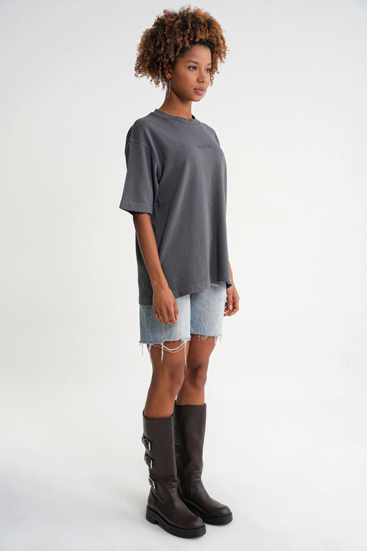 Acid Wash  Unisex T-shirt Dark Grey