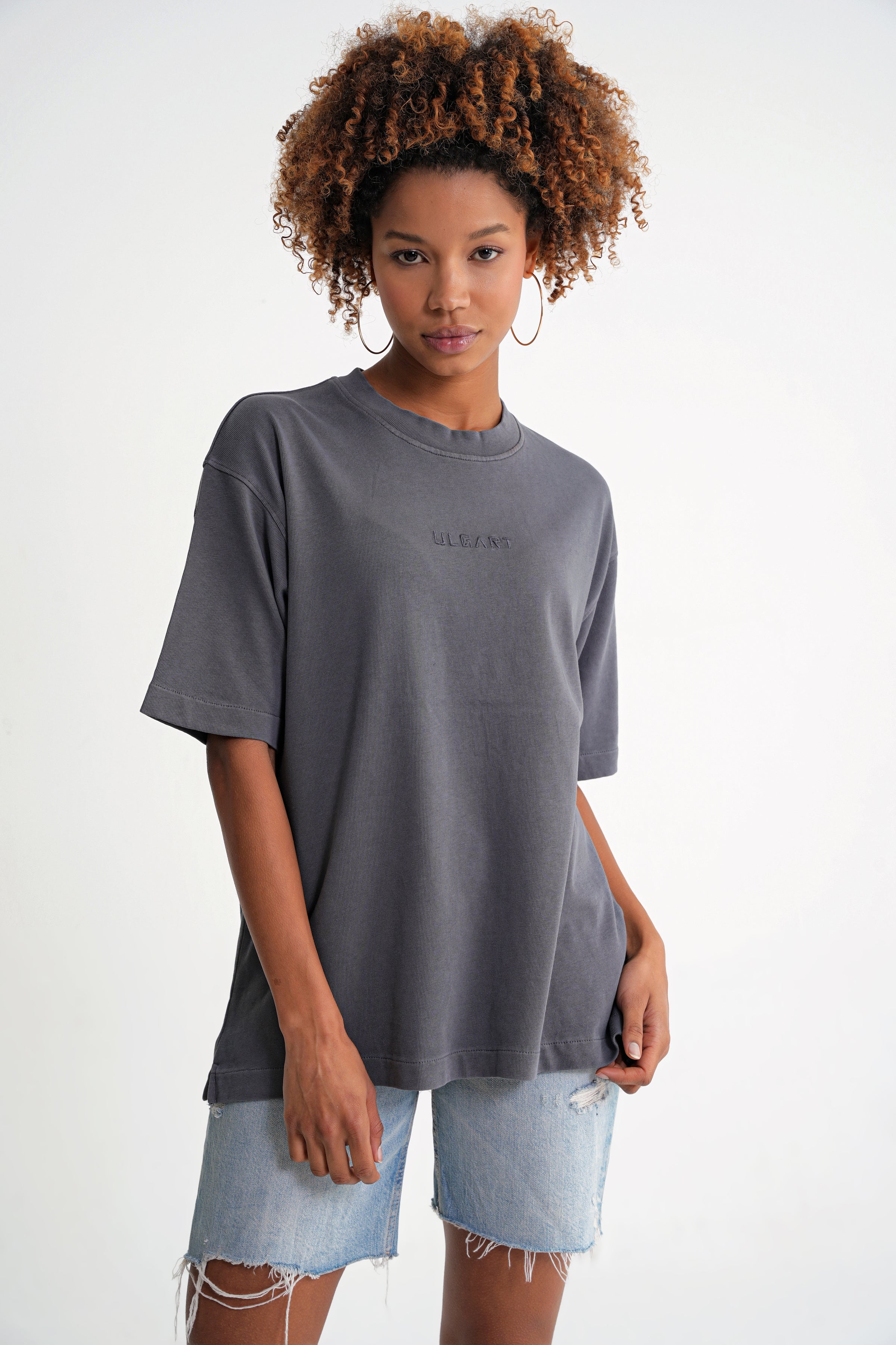 Acid Wash  Unisex T-shirt Dark Grey