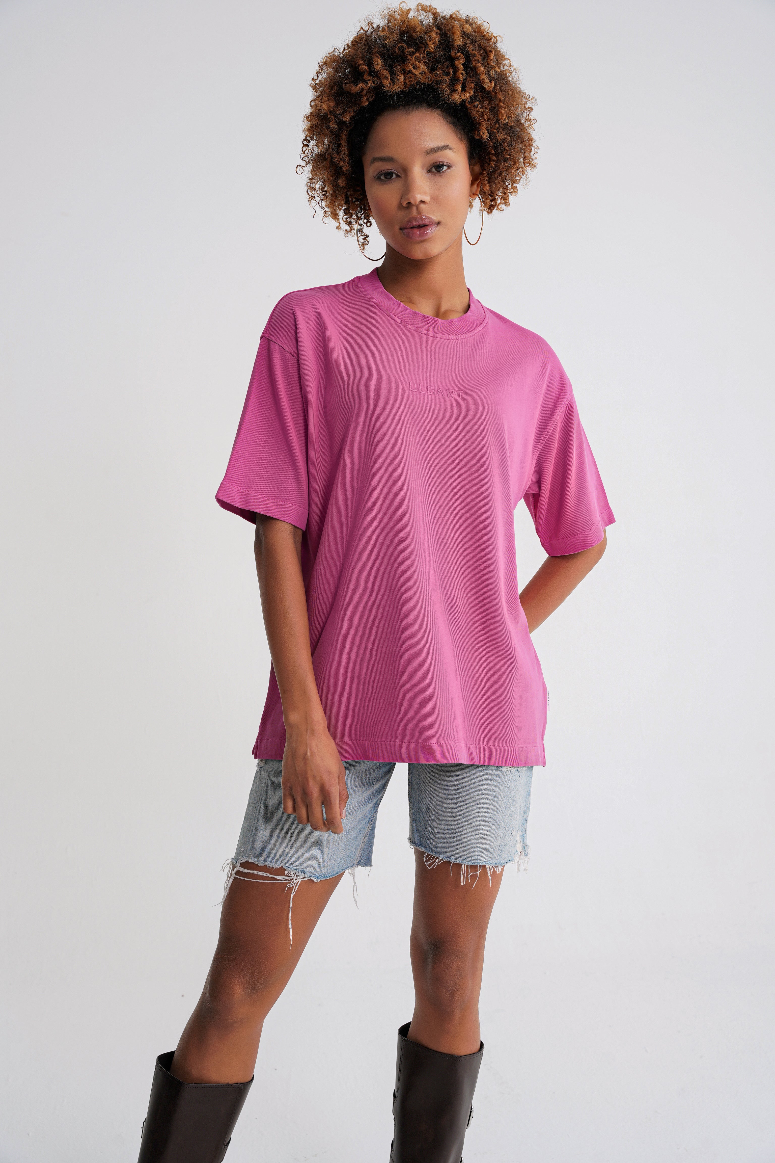 Acid Wash  Unisex T-shirt Pink