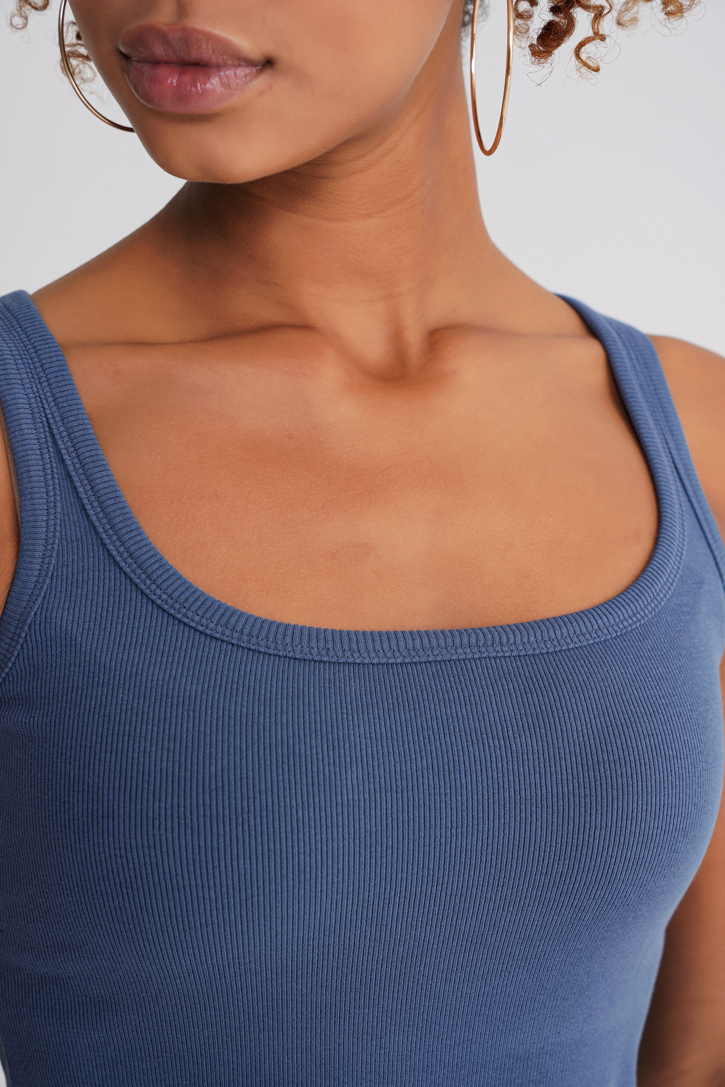 Ella Rib  Tanktop İndigo