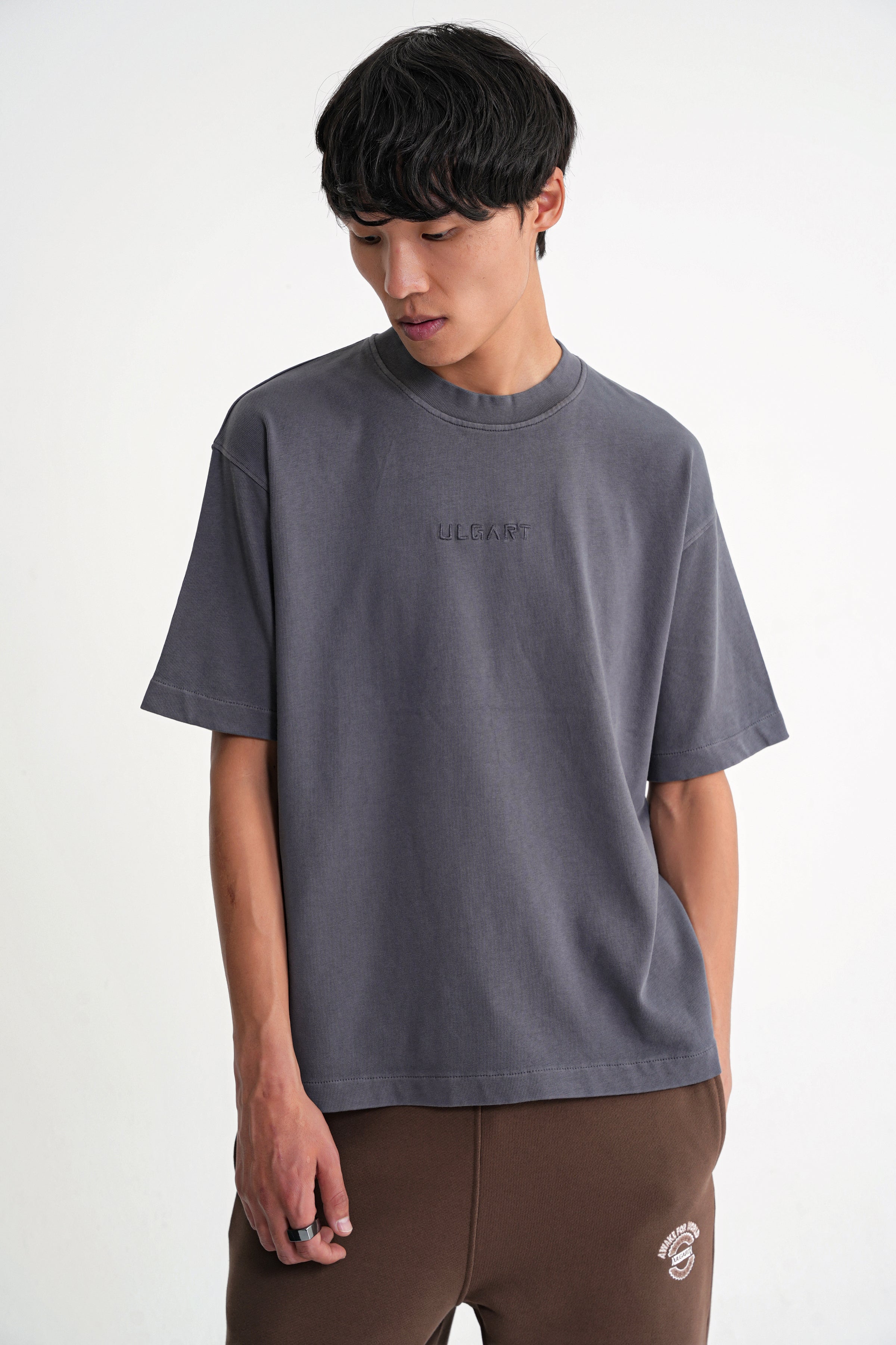 Acid Wash  Unisex T-shirt Dark Grey