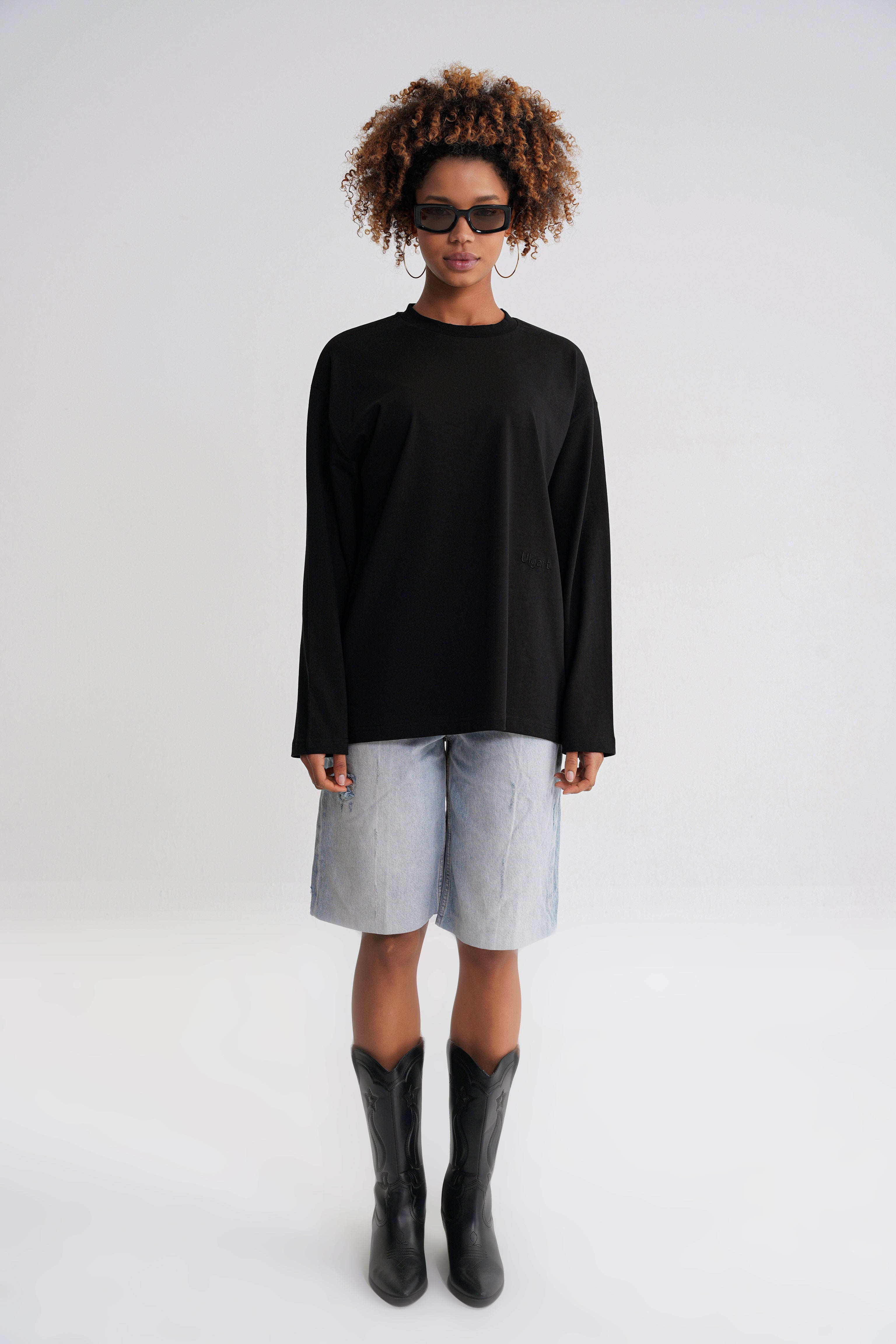 Teo Women Long Sleeve Black