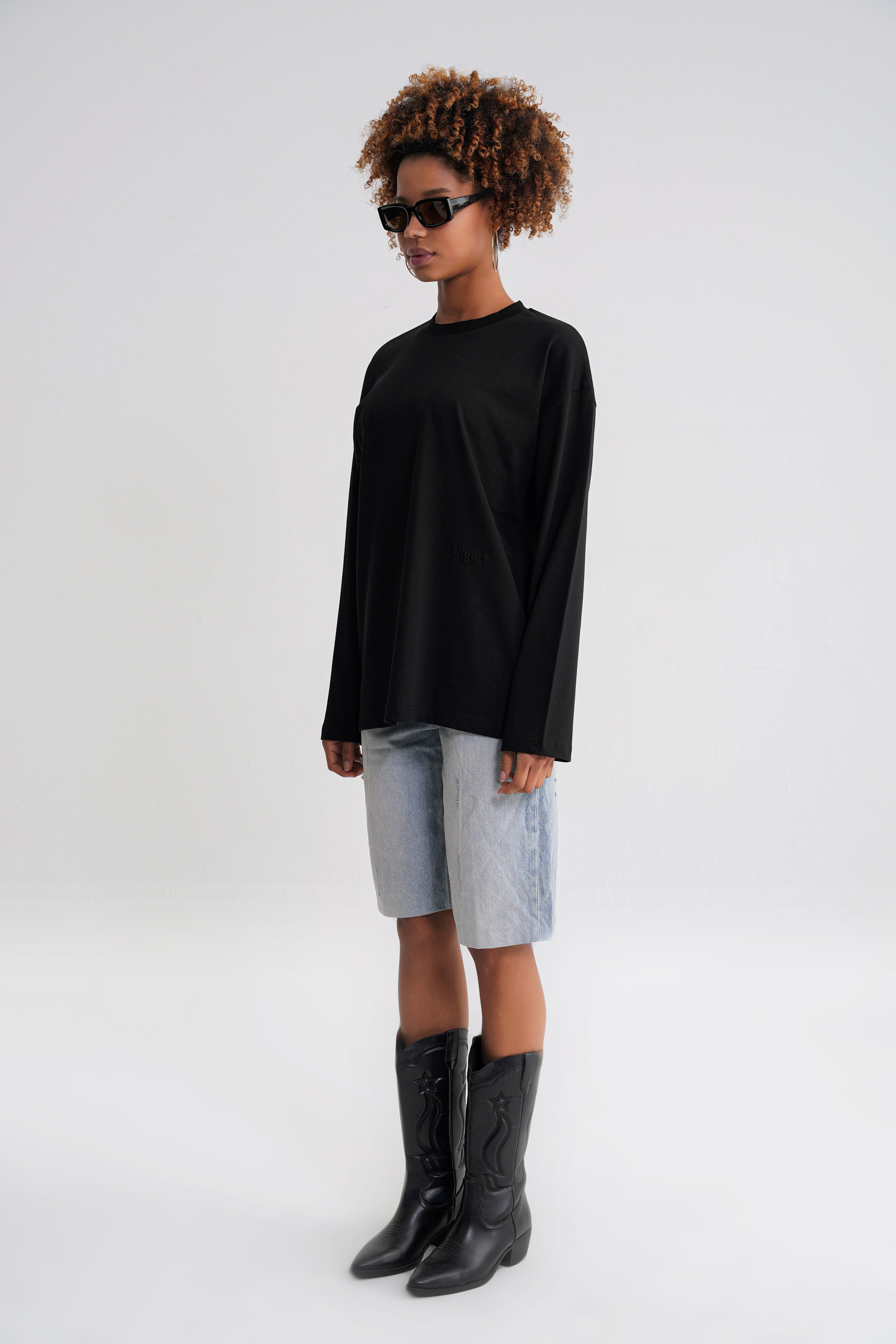 Teo Women Long Sleeve Black