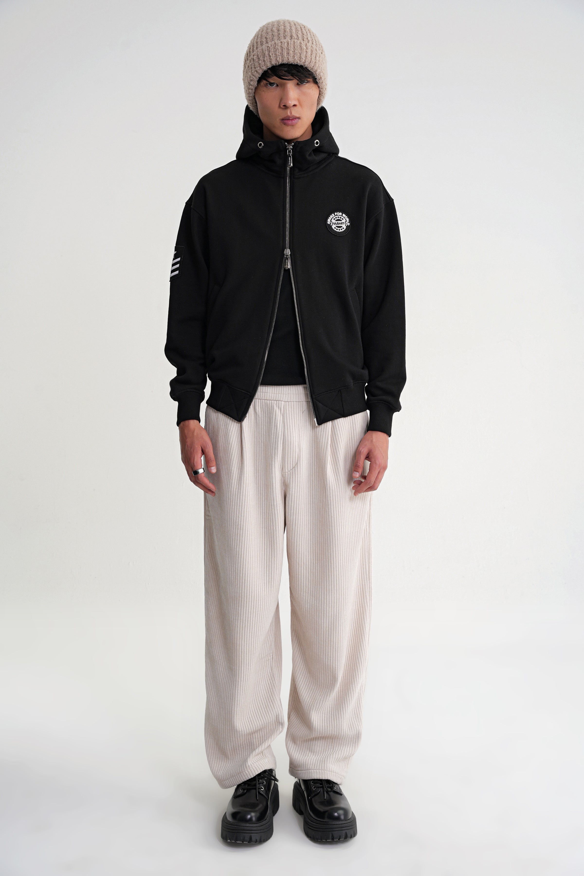 Togg Oversize Zip Hoddie Black