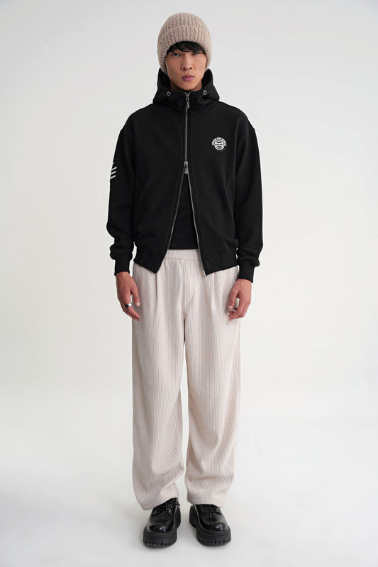 Togg Oversize Zip Hoddie Black