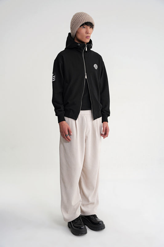 Togg Oversize Zip Hoddie Black