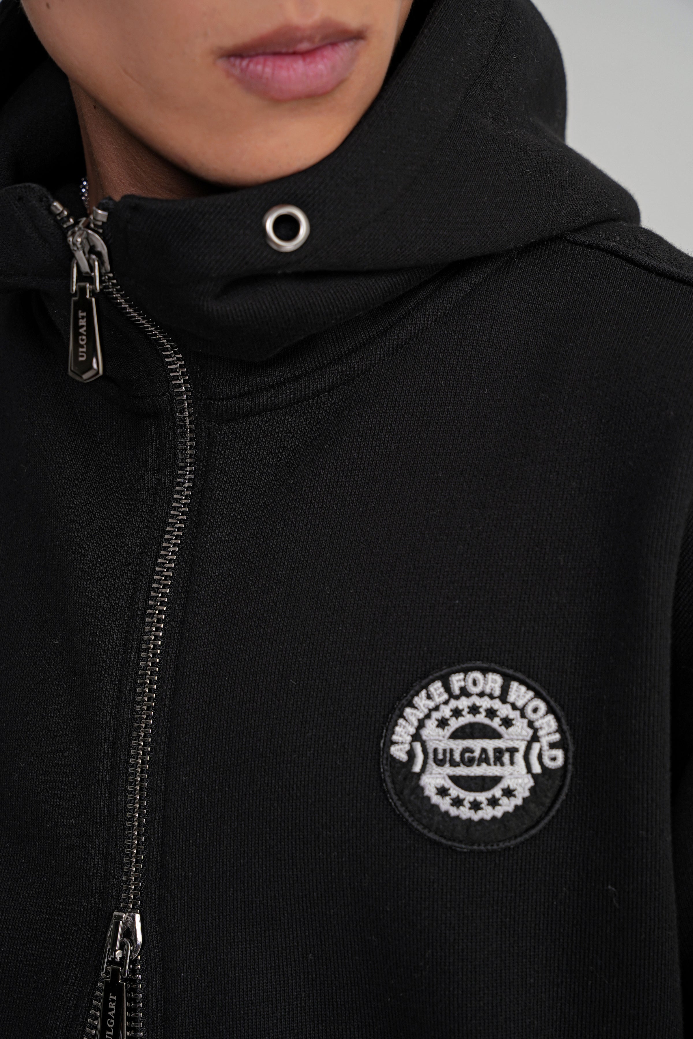 Togg Oversize Zip Hoddie Black