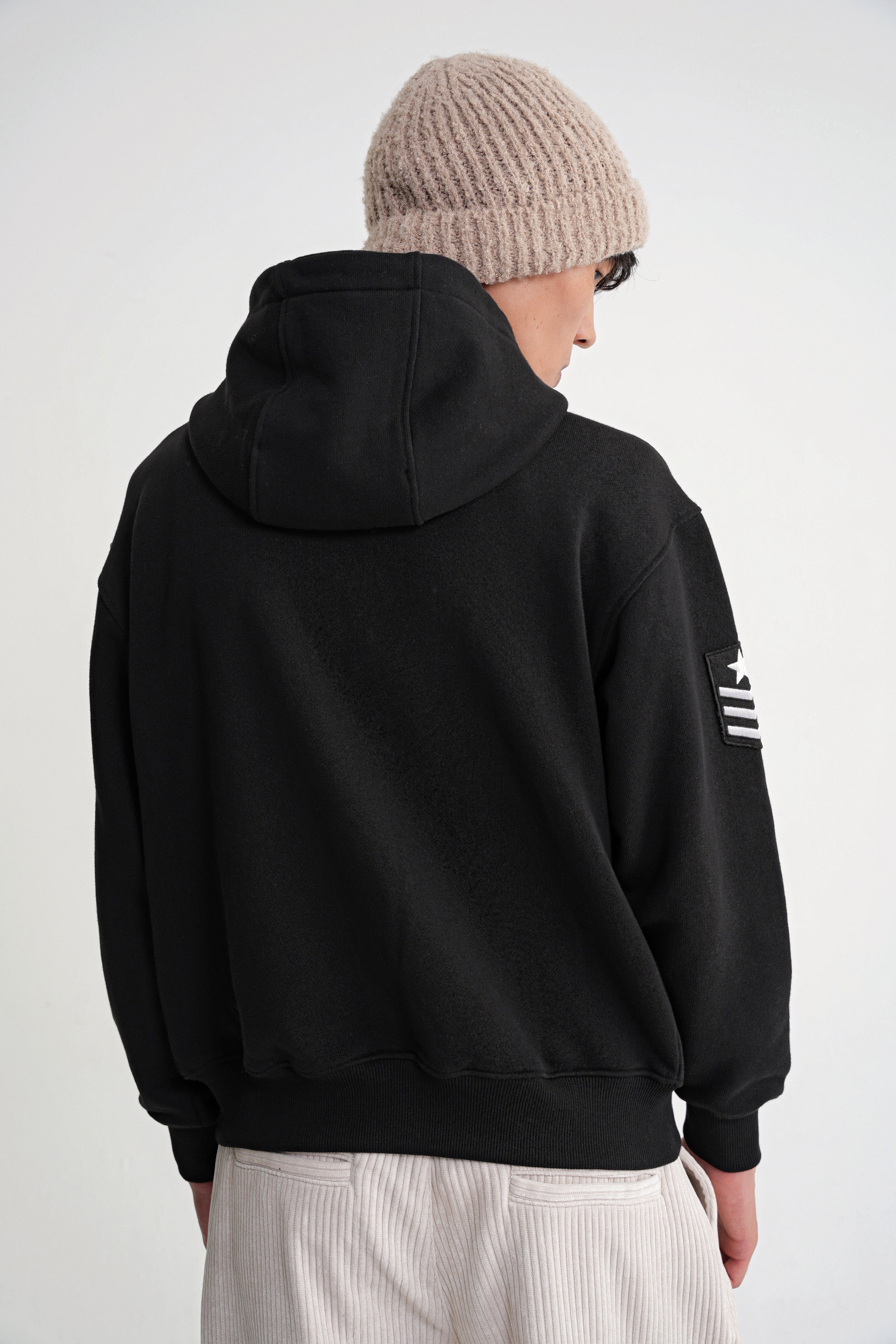 Togg Oversize Zip Hoddie Black