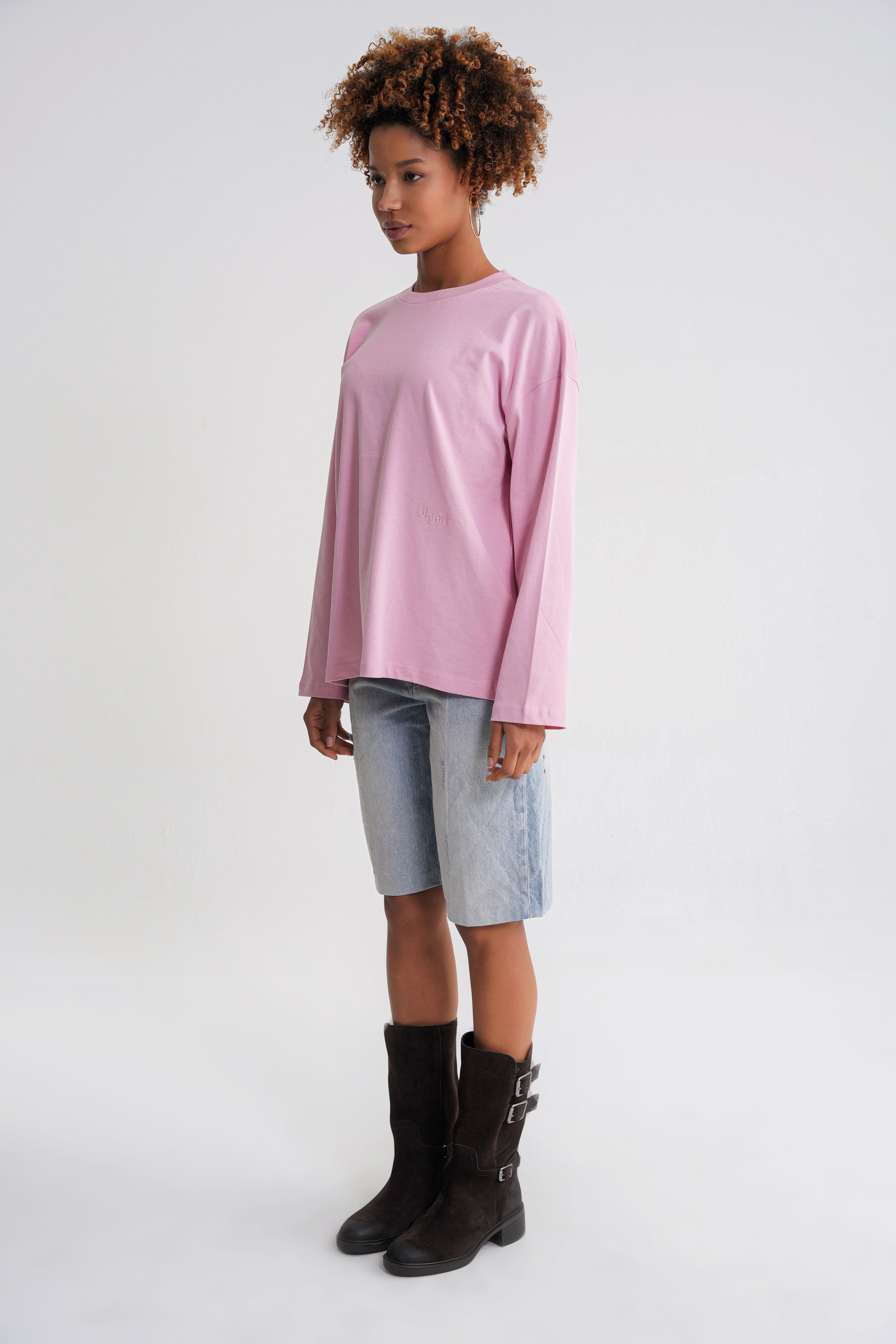 Teo Women Long Sleeve Pink