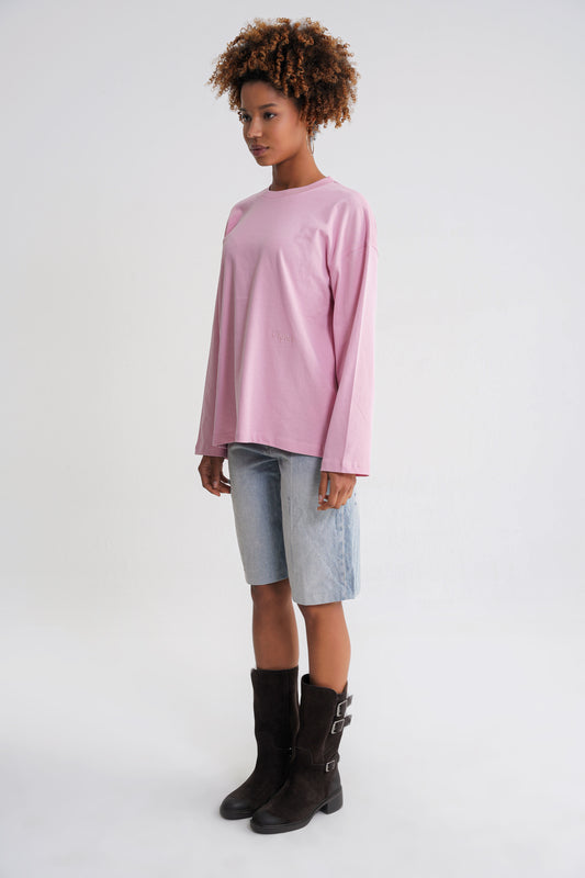 Teo Women Long Sleeve Pink