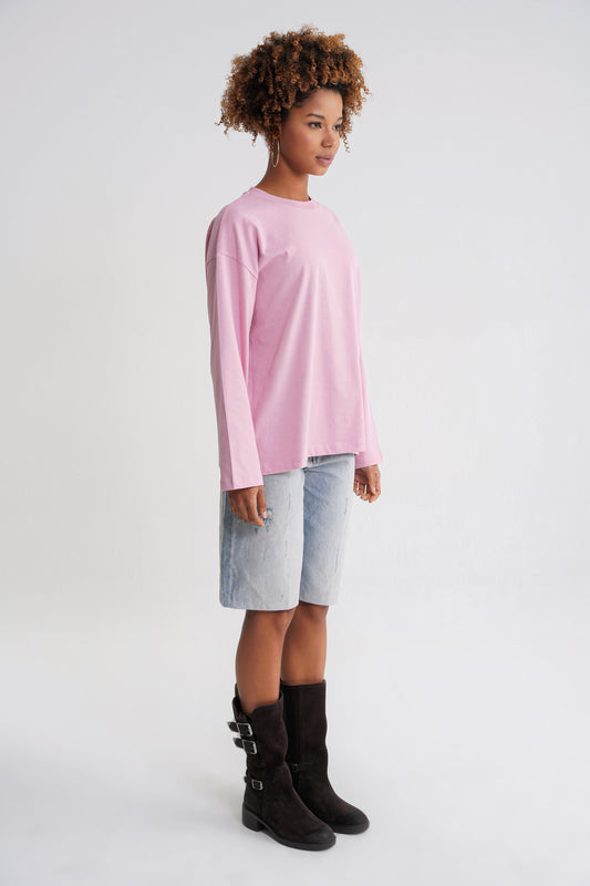 Teo Women Long Sleeve Pink