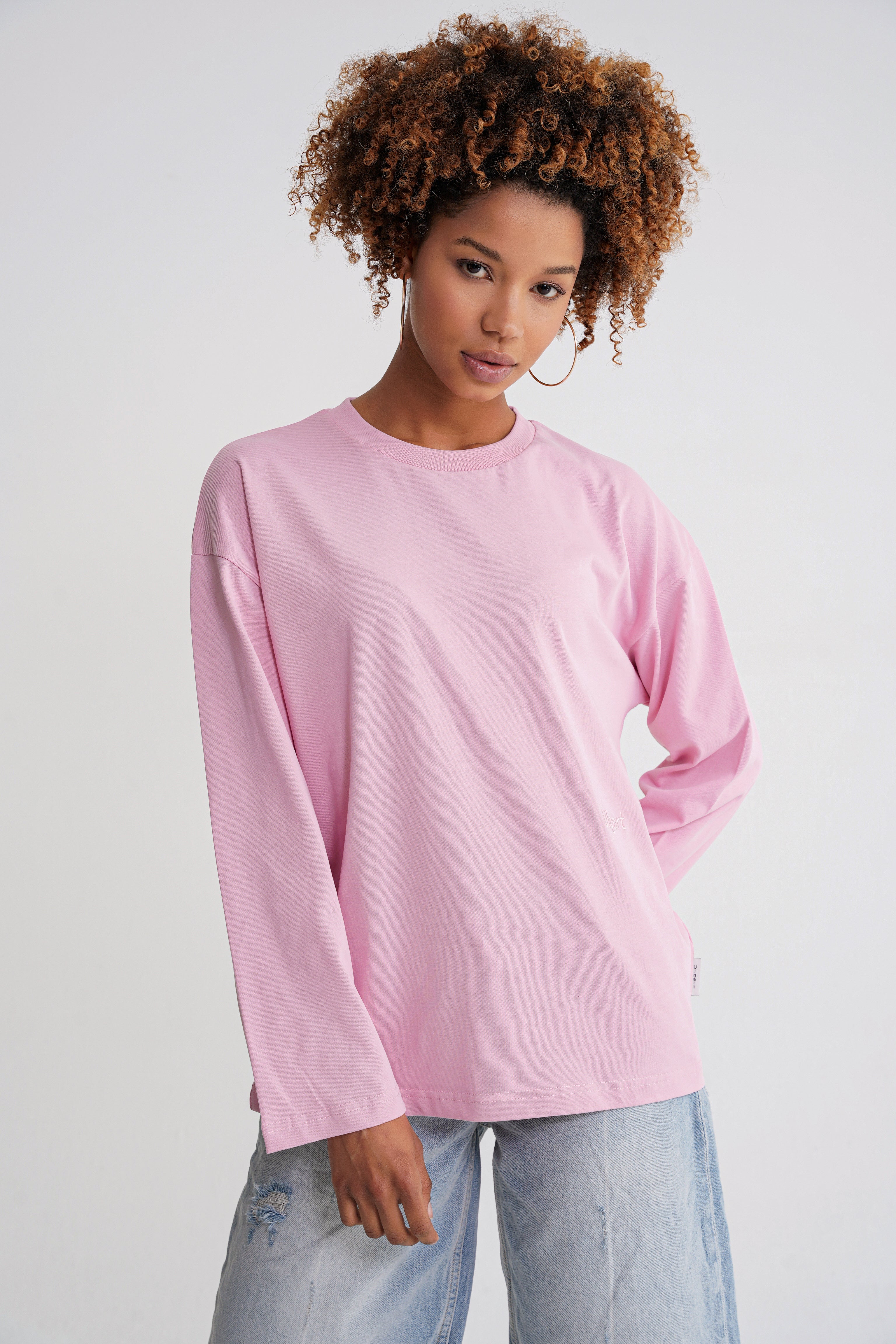 Teo Women Long Sleeve Pink