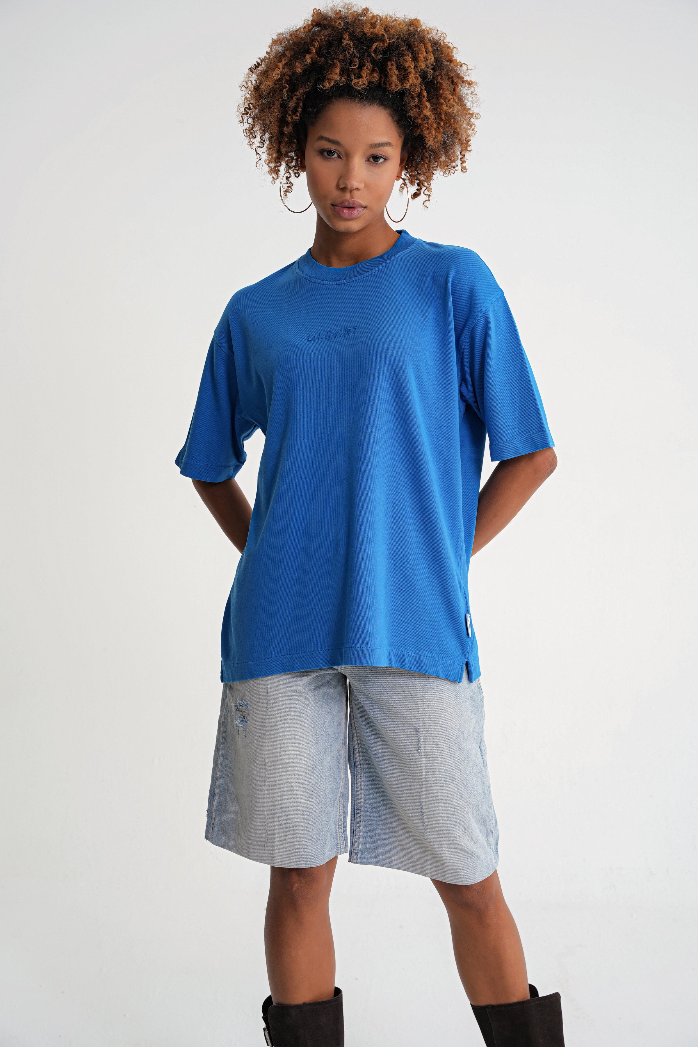 Acid Wash  Unisex T-shirt Blue