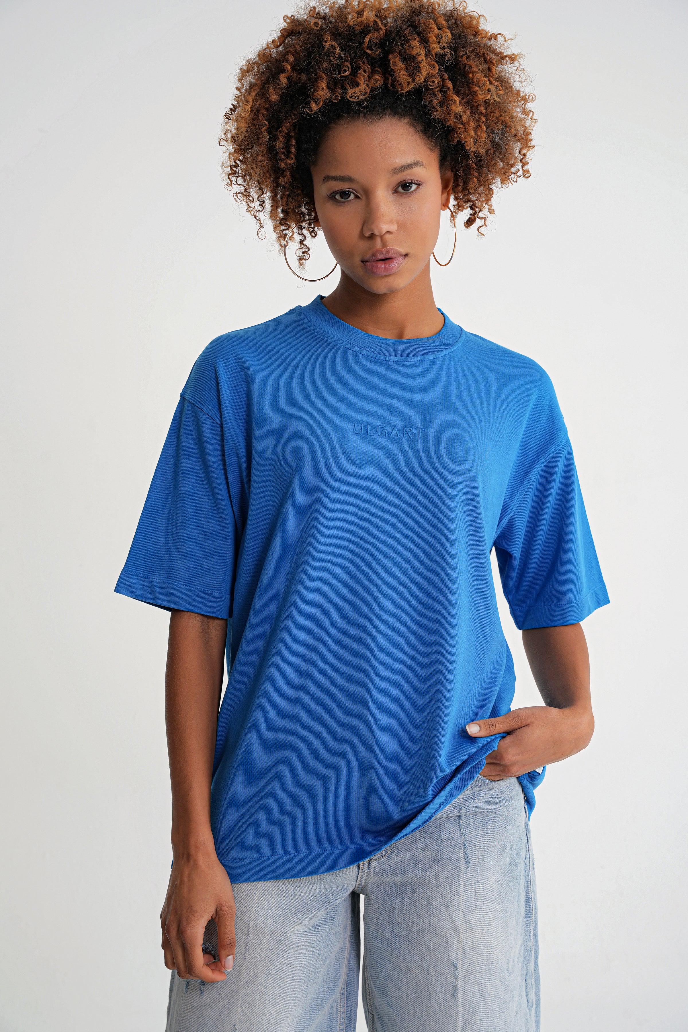 Acid Wash  Unisex T-shirt Blue