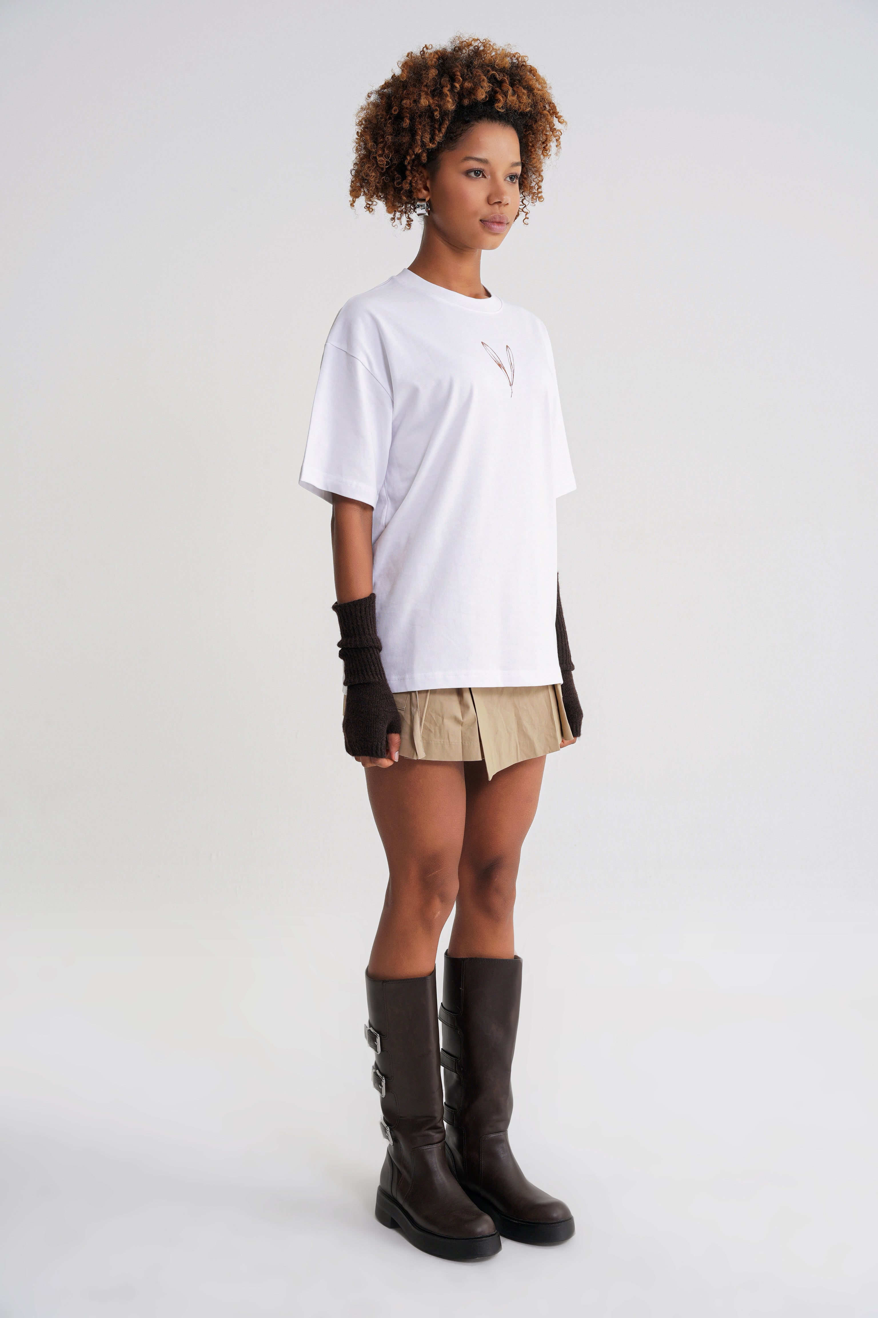 Puff Print Flowers T-shirt