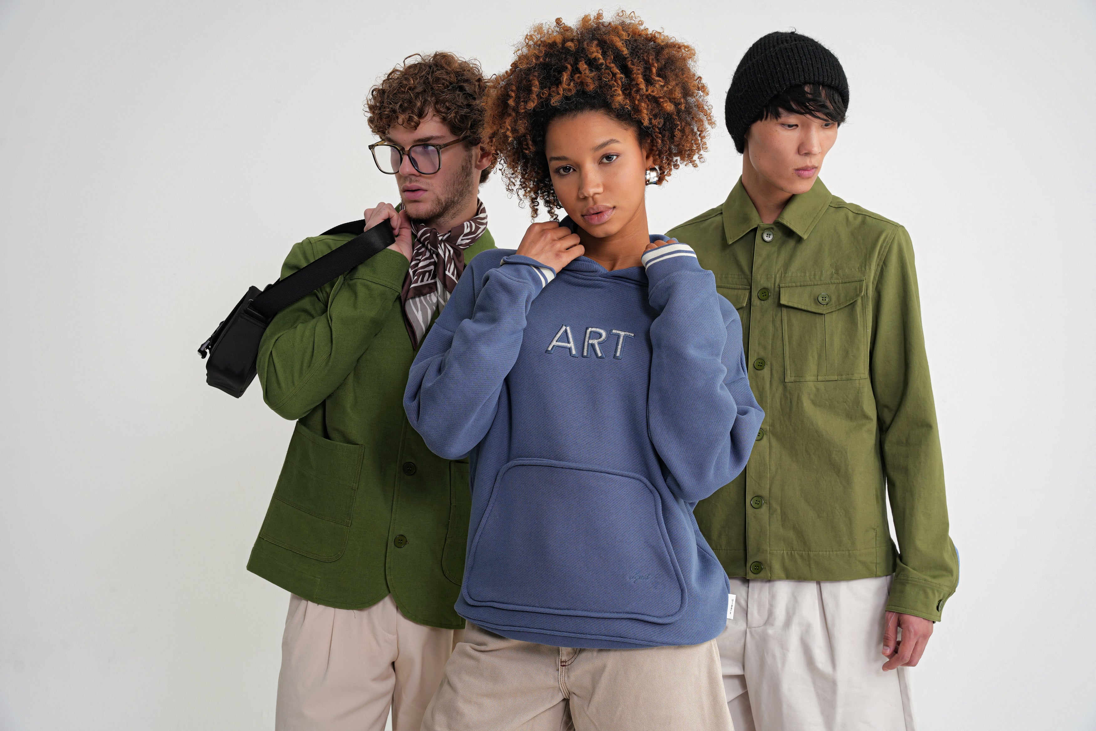 Austen  ART Oversize  Hooddie Indigo