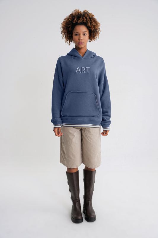 Austen  ART Oversize  Hooddie Indigo