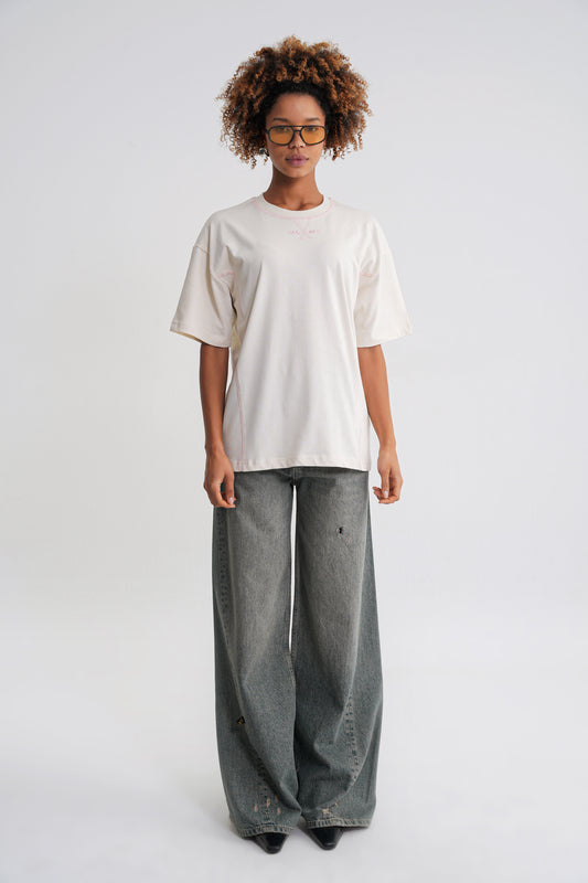 Portland Oversize T-shirt Antik White