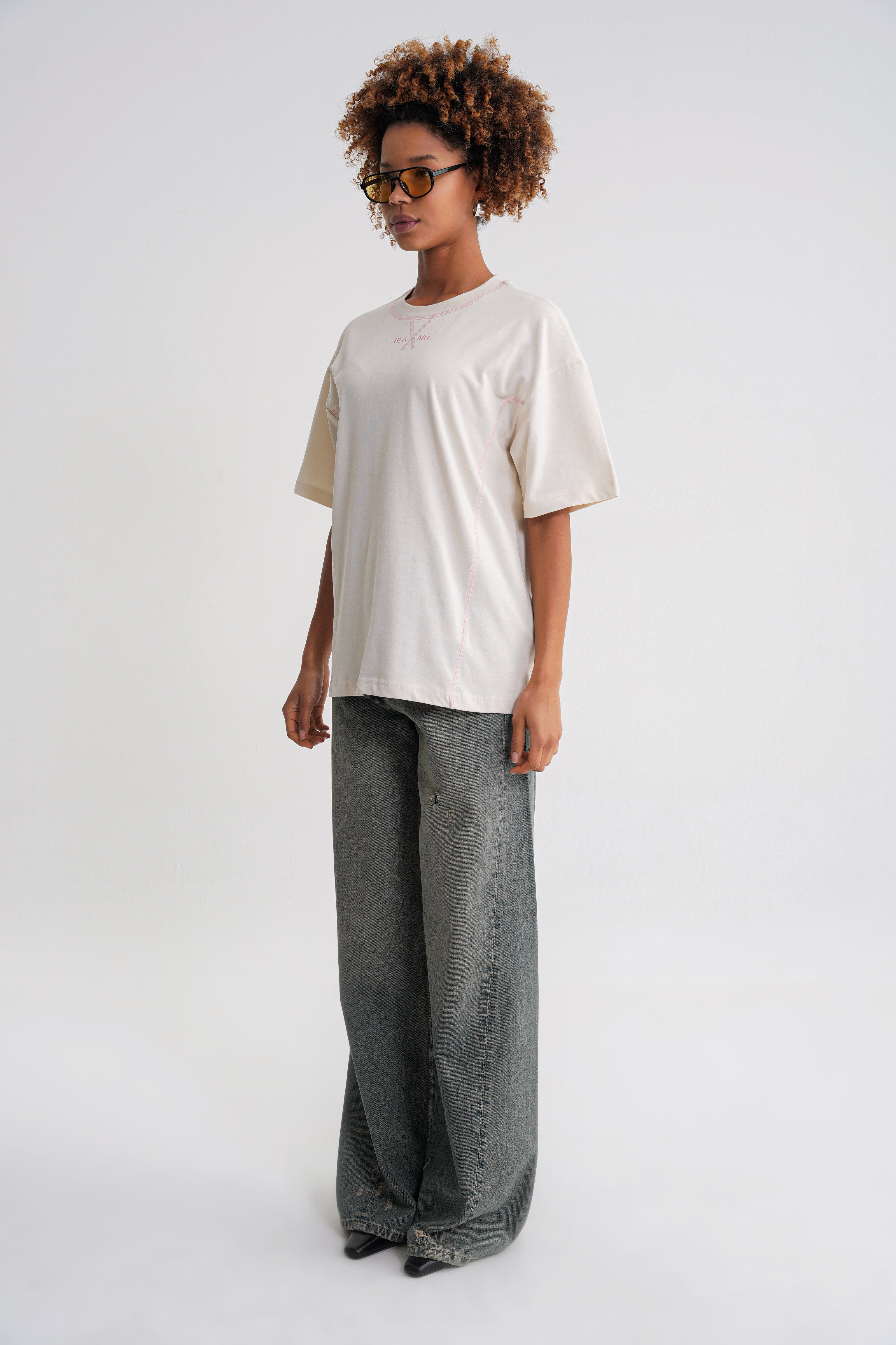Portland Oversize T-shirt Antik White