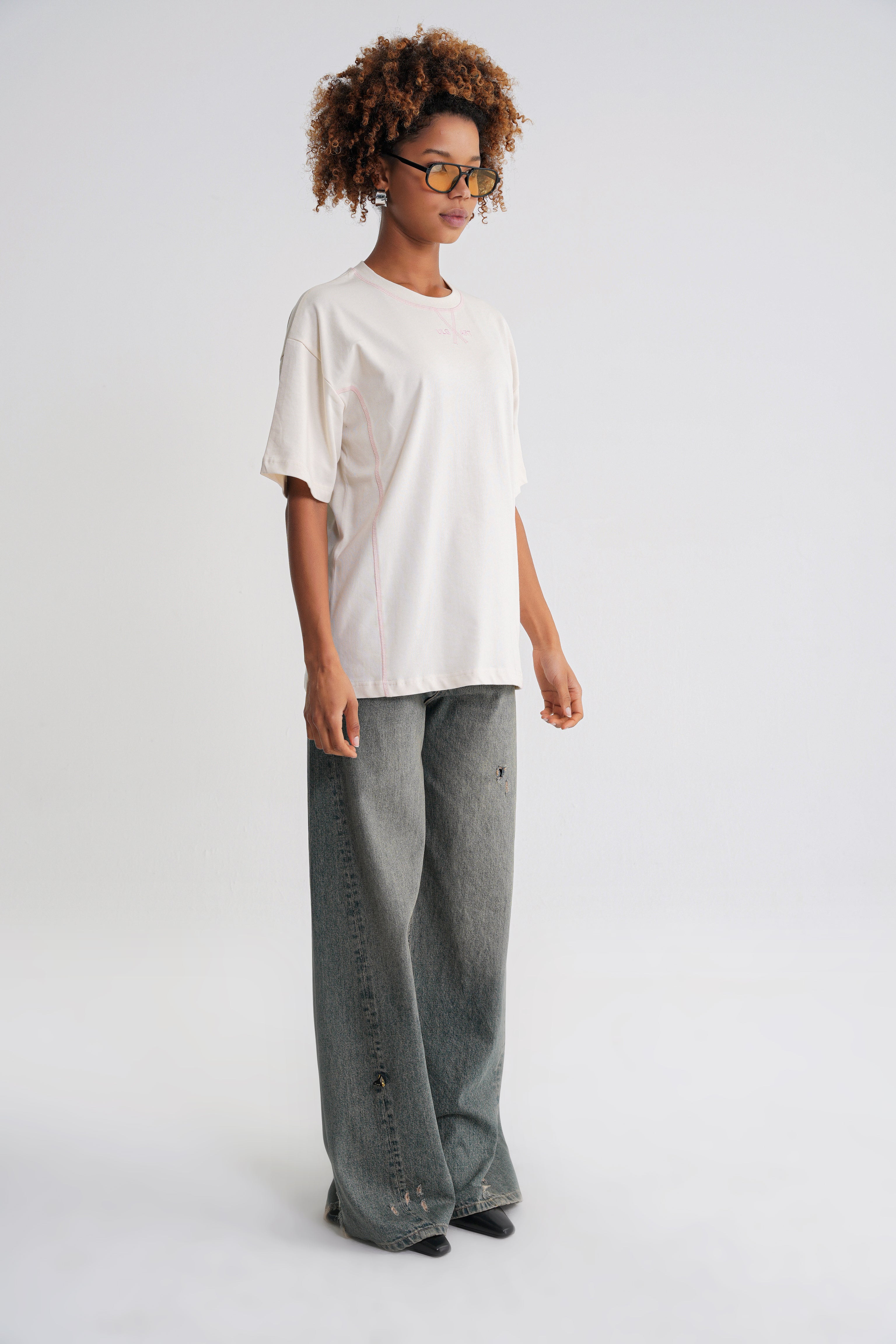 Portland Oversize T-shirt Antik White