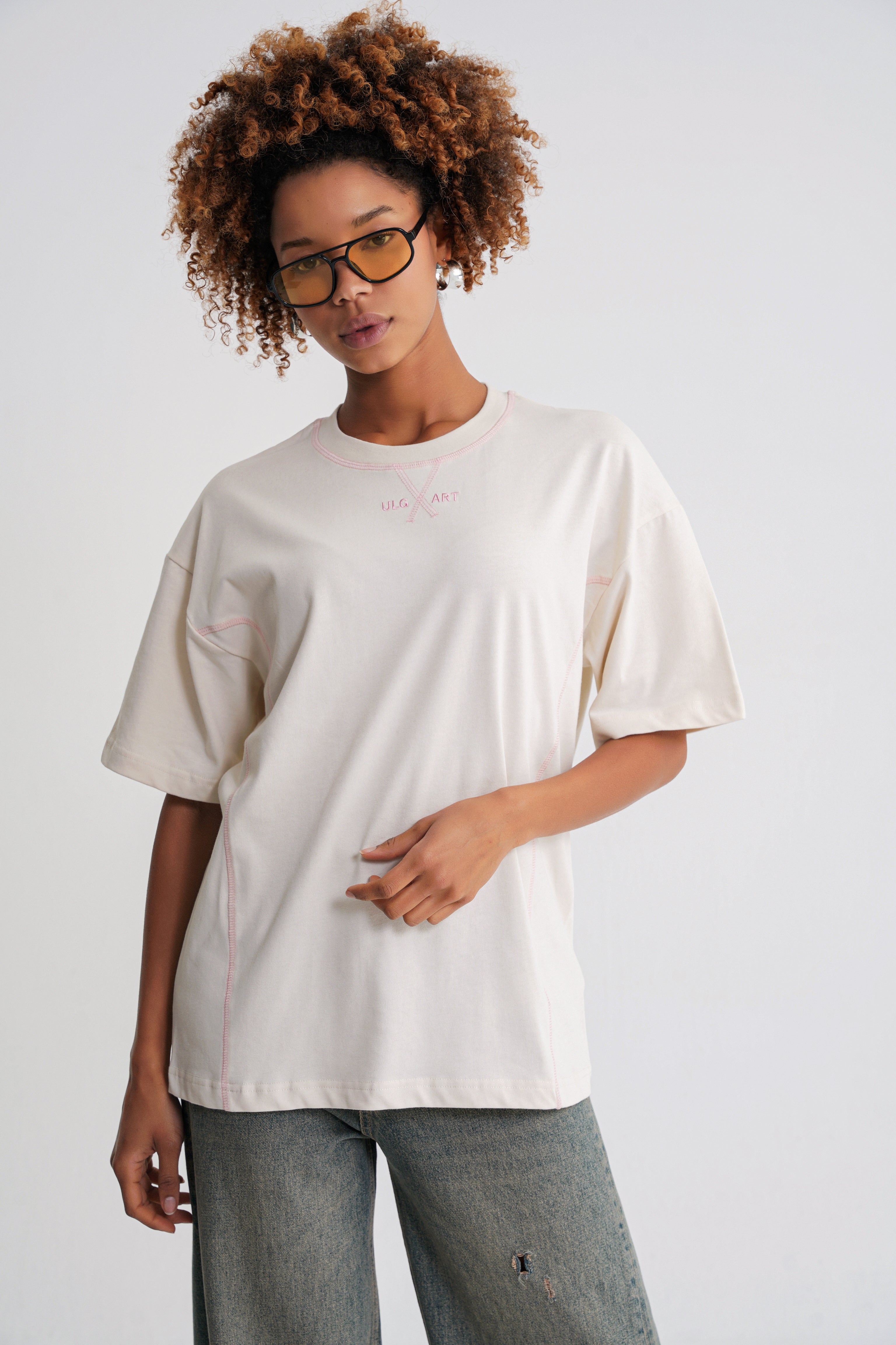 Portland Oversize T-shirt Antik White