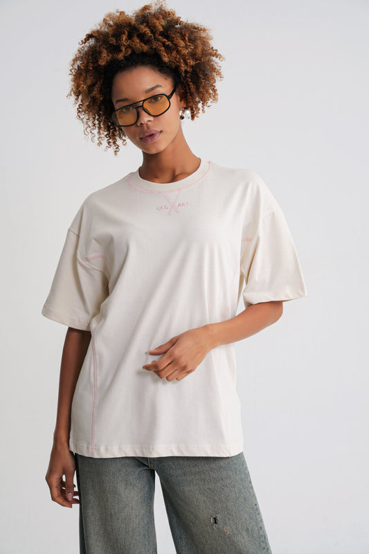 Portland Oversize T-shirt Antik White